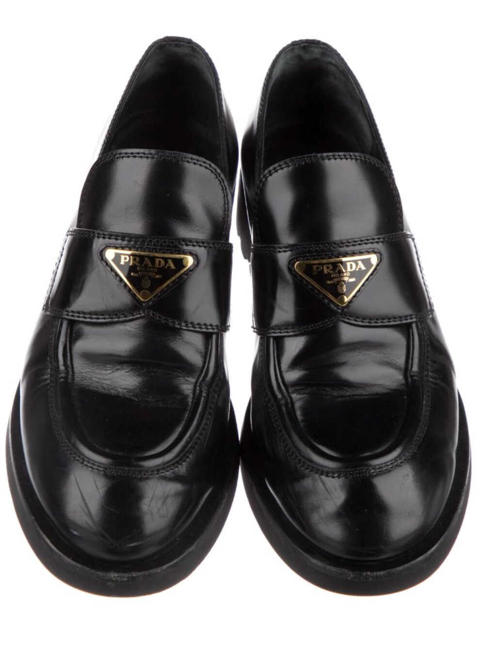Prada Leather Oxfords / Loafers